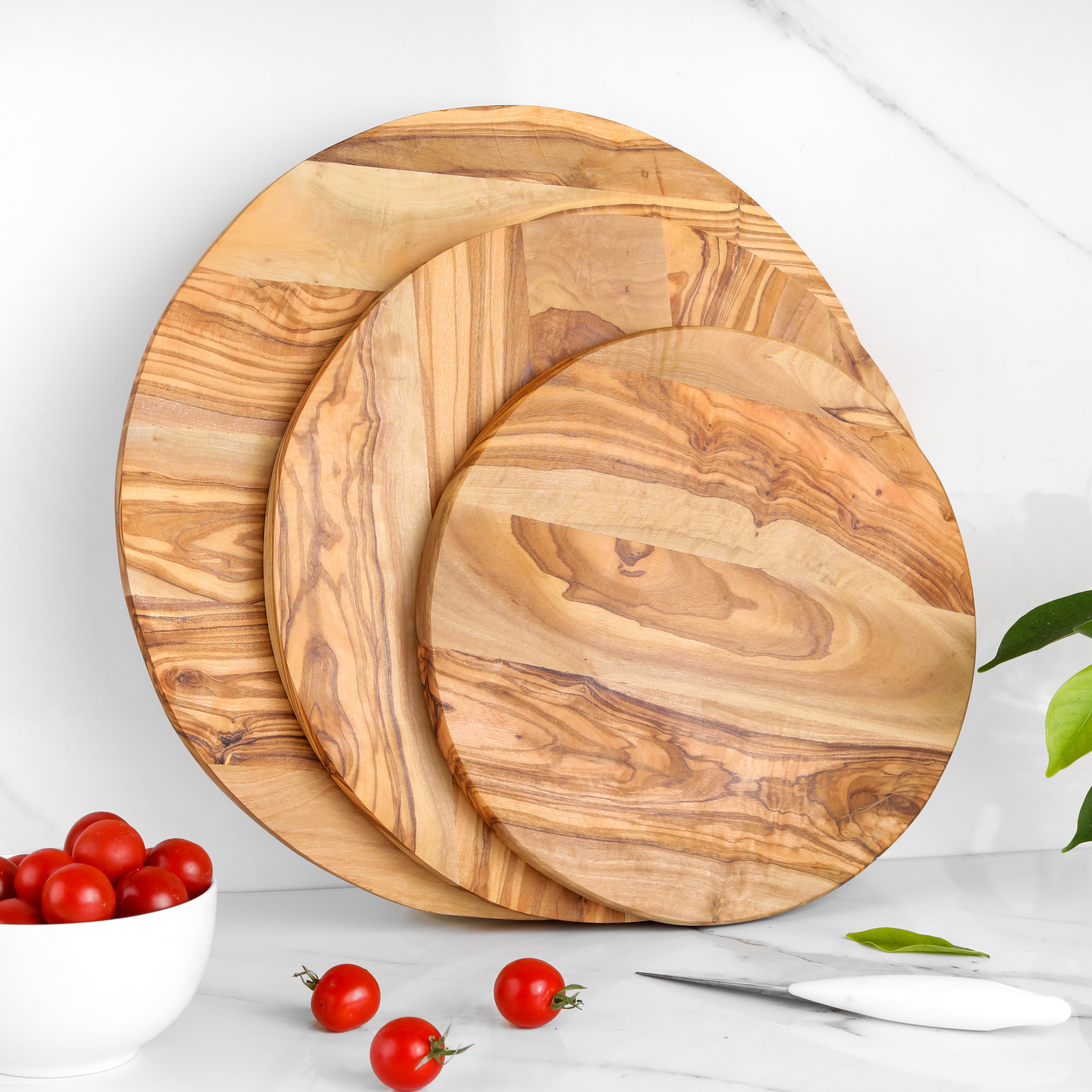 Round Board Olive Wood - ArtisRaw